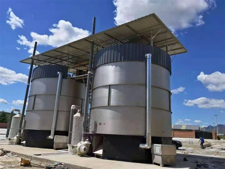Standard Automatic Manure Collection Fermentation Tank Discharge Composting System Labor Saving Farm Equipment factory
